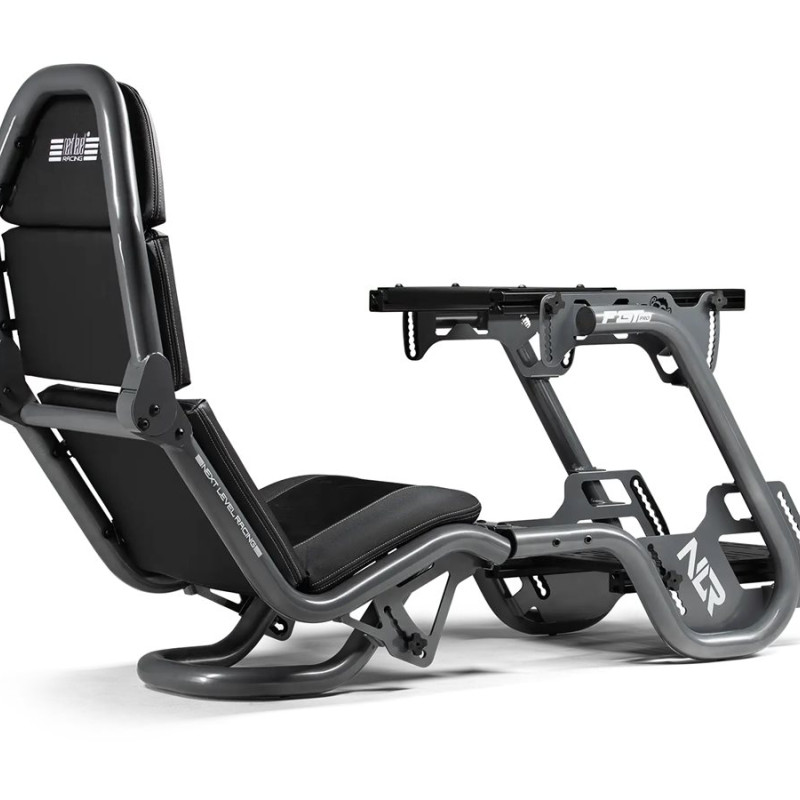 Next Level Racing | Tērauds | Sacīkšu simulatora kokpits | F-GT Pro Formula un GT Pelēkā izdevuma | Pelēks
