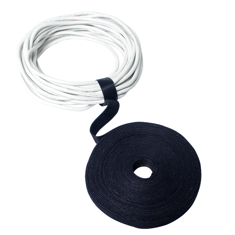 Logilink KAB0055 kabeļa siksna, Velcro lente, 10 m, melna | Logilink