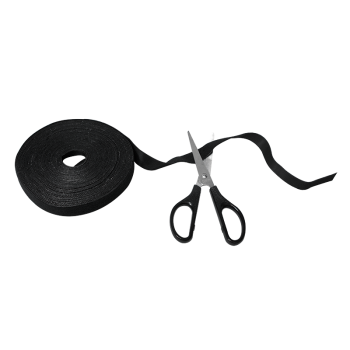 Logilink KAB0055 kabeļa siksna, Velcro lente, 10 m, melna | Logilink