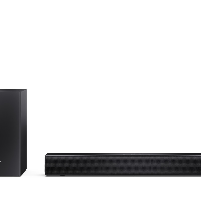 Sharp kompakts 2.1 skaņas josla ar bezvadu zemfrekvences skaļruni | HT-SBW121 | 240 W | Bluetooth | Bezvadu savienojums | Melns