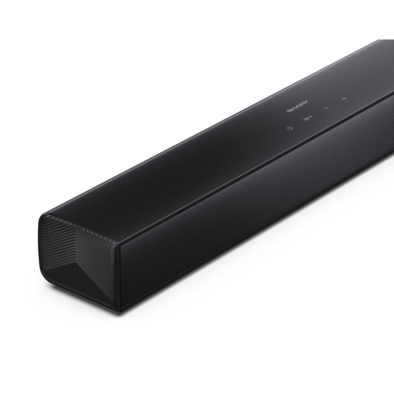 Sharp kompakts 2.1 skaņas josla ar bezvadu zemfrekvences skaļruni | HT-SBW121 | 240 W | Bluetooth | Bezvadu savienojums | Melns