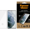 PanzerGlass | Samsung | Galaxy S22 Ultra | Tempered glass | Black | Case friendly. Compatible with ultrasonic fingerprint sensor. 100 % touch sensitivity. Antibacterial (ISO 22196 certified & JIS 22810 approved) | Screen Protector