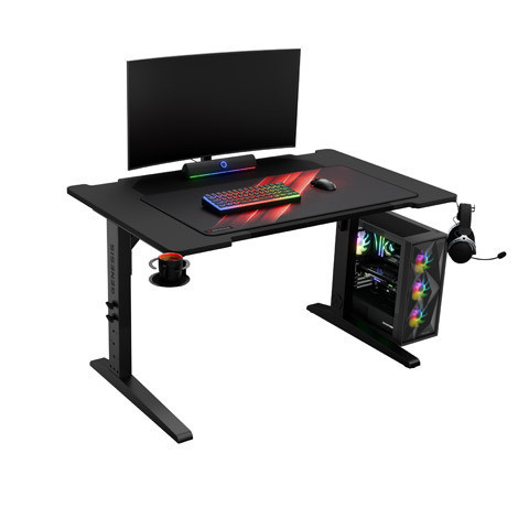 Genesis Gaming Desk | Holm 120 Modular | Melns