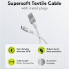 Goobay | USB-C uz USB-A supersoft tekstila kabelis ar metāla spraudņiem | 74530