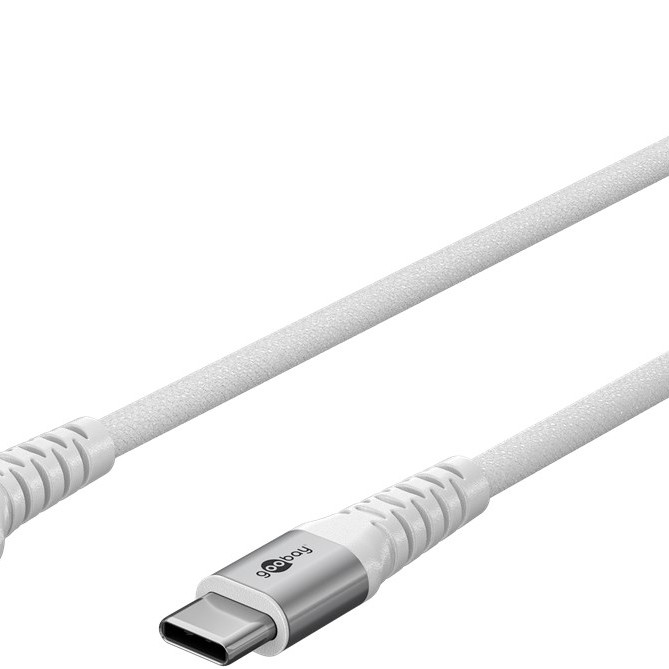Goobay | USB-C uz USB-A supersoft tekstila kabelis ar metāla spraudņiem | 74530