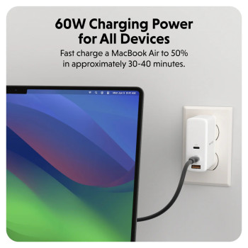 Hyper | HyperJuice USB-C silikona uzlādes kabelis | HJ4011BKGL
