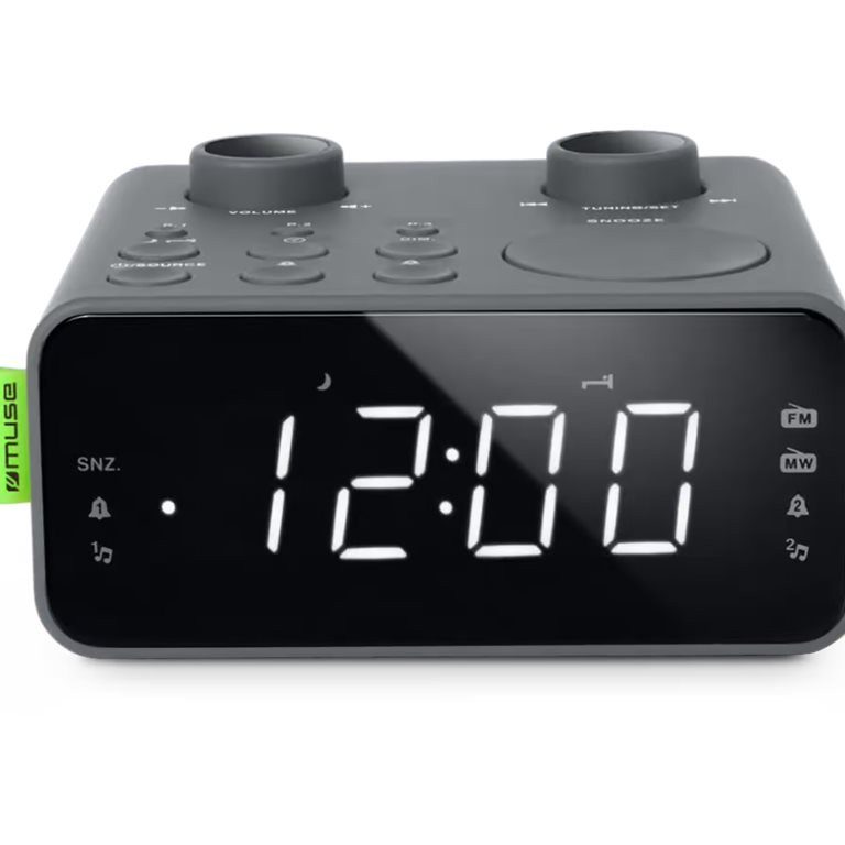 Muse Dual Alarm Clock Radio | M-17 LG | Alarm function | AUX in