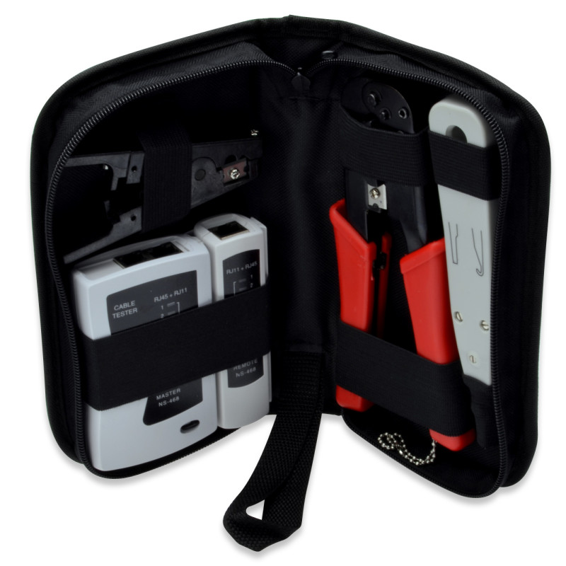 Digitus | Network Tool Set, LAN Tester, Crimping Tool, Cut and Stripping Tool, Punch Down Tool | Tool kit