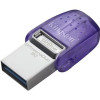Kingston | DataTraveler | DT Micro Duo 3C | 128 GB | USB Type-C and Type-A | Purple