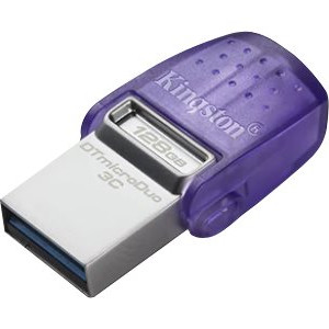 Kingston | DataTraveler | DT Micro Duo 3C | 128 GB | USB Type-C and Type-A | Purple