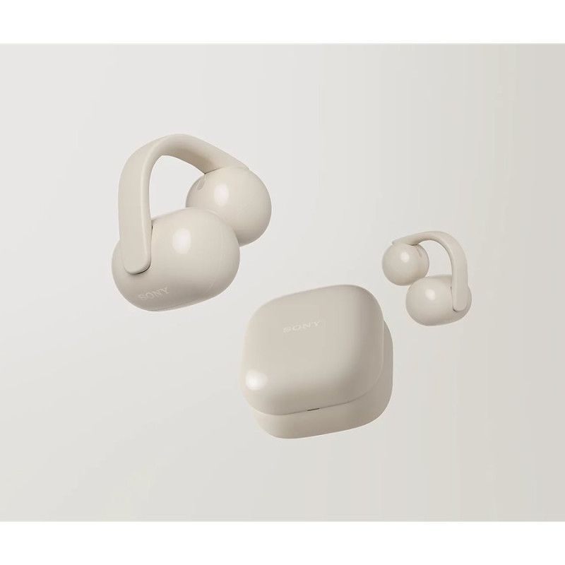 Sony | Earbuds | LinkBuds WF-LC900 Clip | Bluetooth | Open-Ear | Greige | Wireless