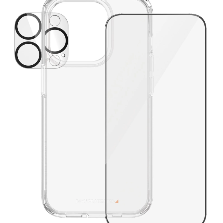 PanzerGlass | Panzerglass 3-in-1 Pack | iPhone | iPhone 15 Pro | Clear | PicturePerfect kameras lēcas aizsargs, bezvadu uzlādei saderīgs HardCase un Ultra-Wide Fit ekrāna aizsargs