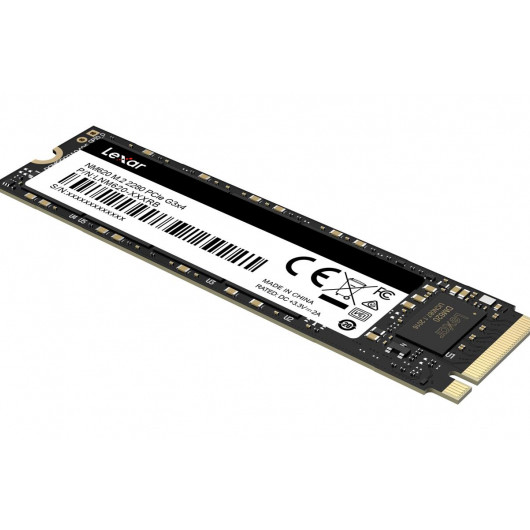Lexar | SSD | NM620 | 256 GB | SSD formāts M.2 2280 | SDD saskarne PCIe Gen3x4 | Lasīšanas ātrums 3000 MB/s | Ieraksta ātrums 1300 MB/s