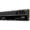Lexar | SSD | NM620 | 256 GB | SSD formāts M.2 2280 | SDD saskarne PCIe Gen3x4 | Lasīšanas ātrums 3000 MB/s | Ieraksta ātrums 1300 MB/s