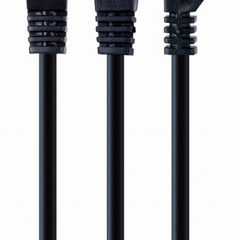 UTP Cat6 | Komunācijas kabelis | PVC AWG 26 (7 x 0.15 mm vads) | Melns | 5 m