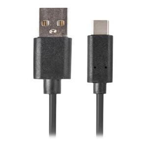 Lanberg | USB Type-C uz USB Type-A 2.0 kabelis, 0.5 m | CA-USBO-10CU-0005-BK | USB Type-C uz USB Type-A
