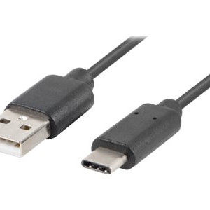Lanberg | USB Type-C uz USB Type-A 2.0 kabelis, 0.5 m | CA-USBO-10CU-0005-BK | USB Type-C uz USB Type-A