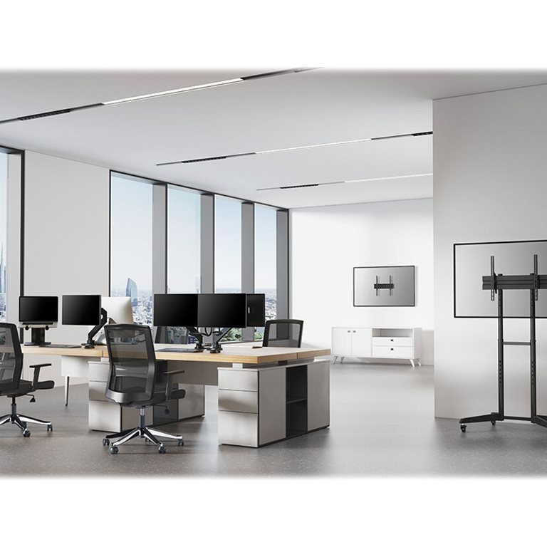 Neomounts Floor stand | FL50-540BL1 TV ratiņš | Regulējams augstums, slīpums | 37-70