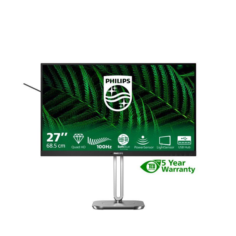 Philips | 27B2G5500/00 | 27 " | IPS | 16:9 | 100 Hz | 4 ms | 2560 x 1440 pixels | 300 cd/m² | HDMI ports quantity 2