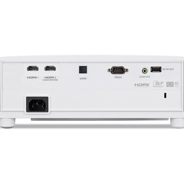 Acer | H6830BD | 4K UHD (3840 x 2160) | 3800 ANSI liumenu | Balts