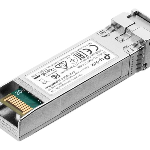 TP-LINK | 10GBase-SR SFP+ LC transīvētājs | TL-SM5110-SR | SFP+ transīvētājs | daudzrežīmu šķiedra | LC/UPC | 10000 Mbit/s | viļņa garums 850 nm | 0 līdz 70