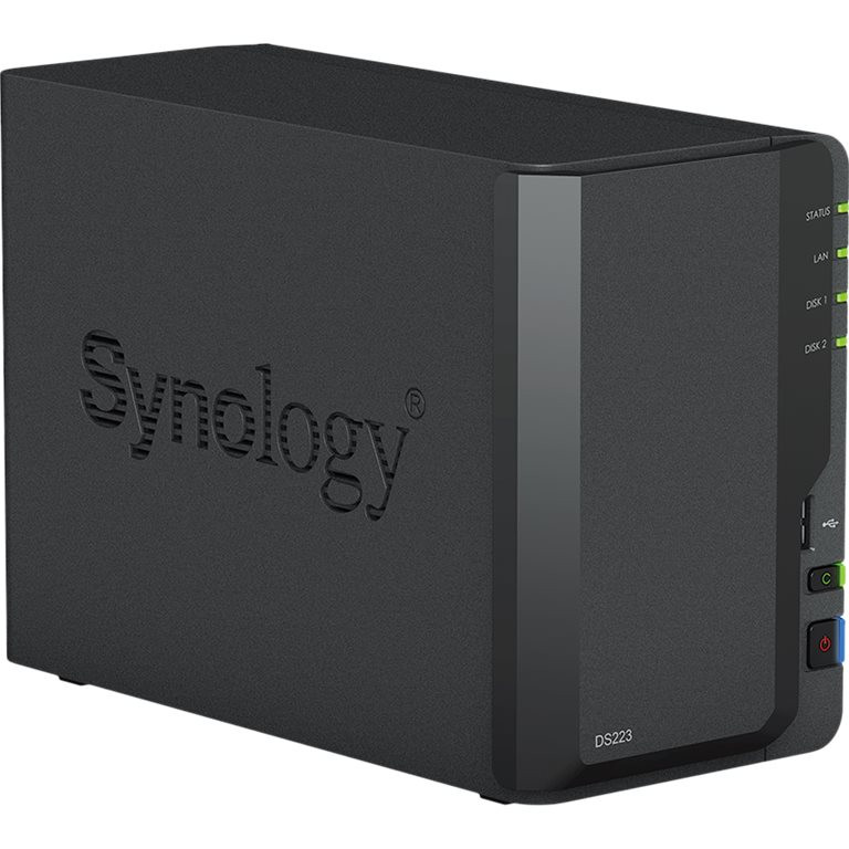 Synology | DS223 | Up to 2 HDD/SSD Hot-Swap | Realtek | RTD1619B | Processor frequency 1.7 GHz | 2 GB | DDR4