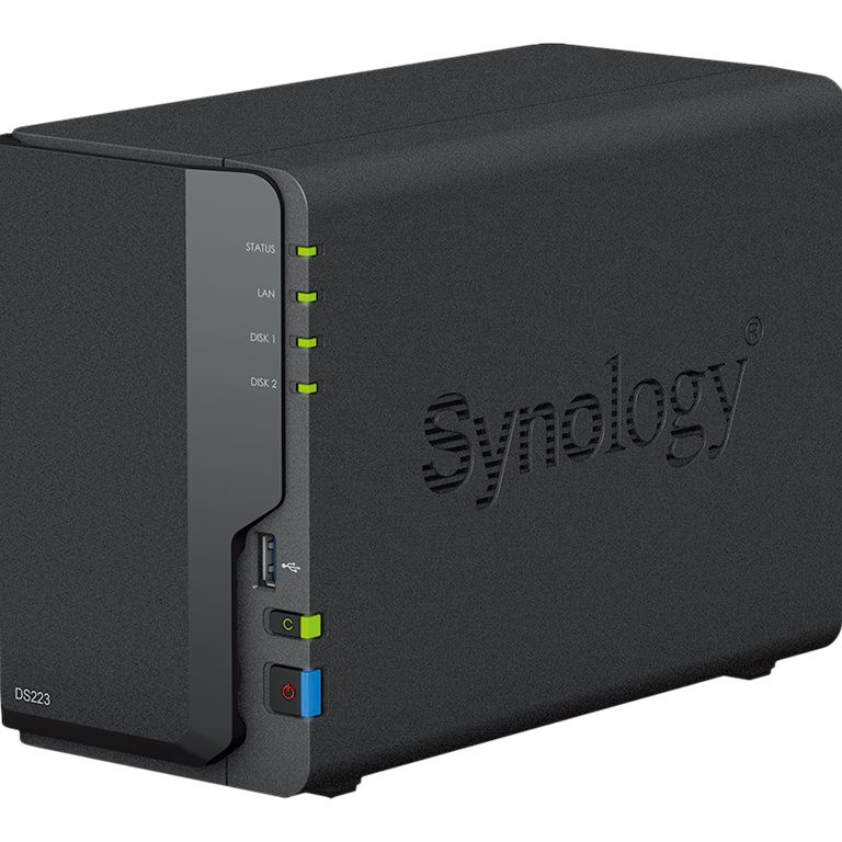 Synology | DS223 | Up to 2 HDD/SSD Hot-Swap | Realtek | RTD1619B | Processor frequency 1.7 GHz | 2 GB | DDR4