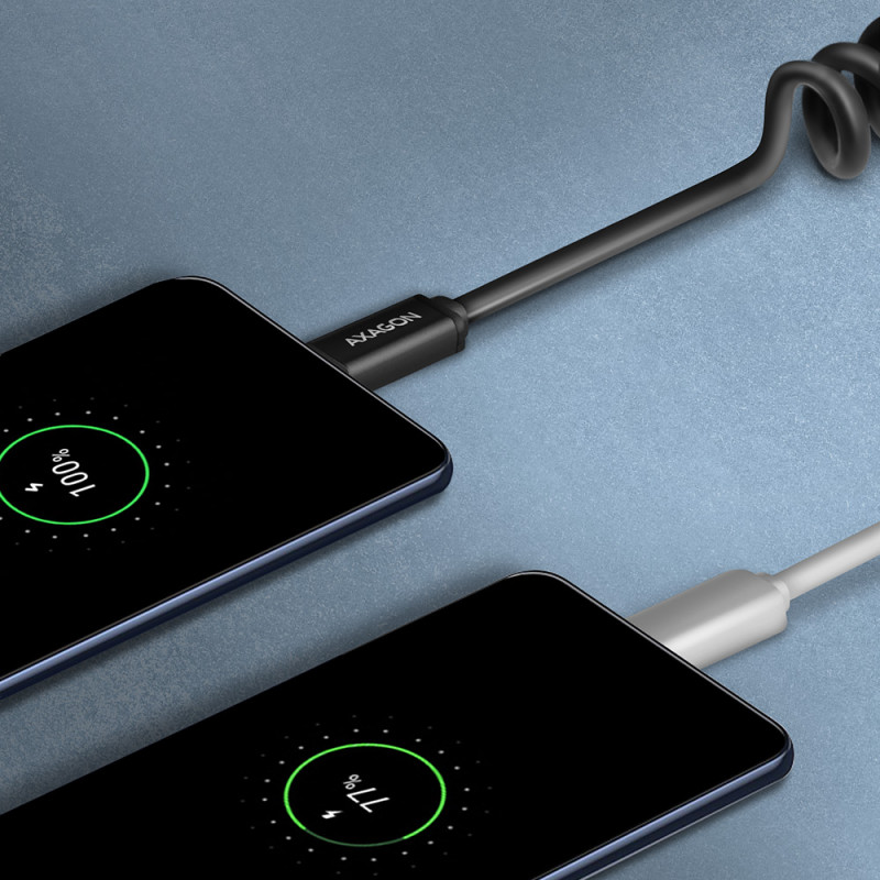 AXAGON | Datu un uzlādes USB 2.0 kabelis, 0,6 m | BUCM-AM10TB | USB-A uz USB-C