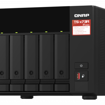 QNAP | 6 vietu QTS un QuTS hero NAS | TS-673A-8G | Līdz 6 HDD/SSD ar Hot-Swap | AMD Ryzen | Ryzen V1500B četru kodolu | Procesora frekvence 2.2 GHz | 8 GB | DDR4