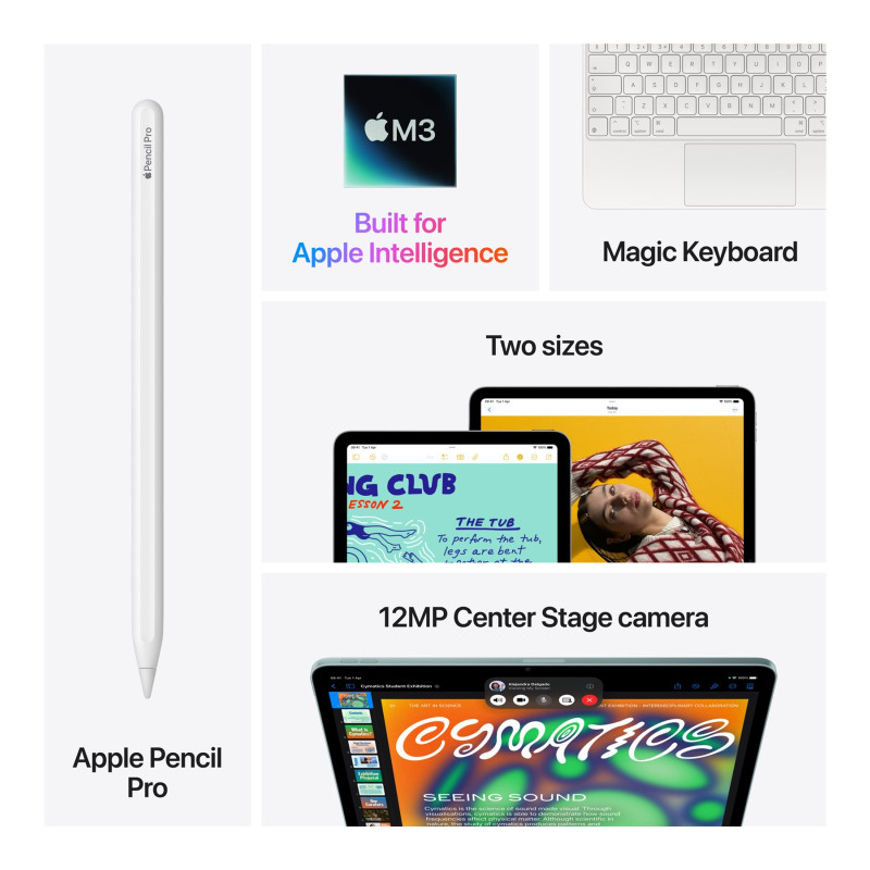Apple iPad Air | 11 " | Purple | Liquid Retina | 2360 x 1640 pixels | Apple M3 | 512 GB | 5G | Wi-Fi | Front camera | 12 MP | Rear camera | 12 MP | Bluetooth | 5.3 | iOS