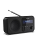 Sharp DR-P420(BK) Tokyo pārnēsājams digitālais radio, FM/DAB/DAB+, Bluetooth 5.0, USB vai bateriju darbināms, Midnight Black | Sharp | Tokyo Portable Digital Radio | DR-P420(BK) | Bluetooth | Midnight Black