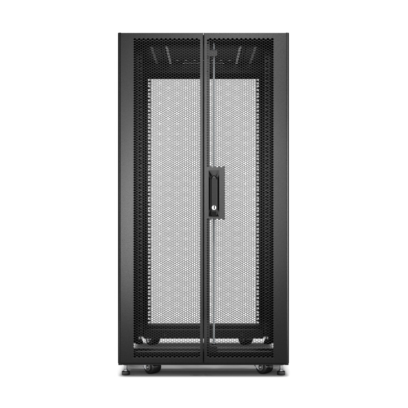 APC Easy Rack 600mm/24U/1000mm , with Roof, Side panel,castors,feet and 4 Brackets, No Bottom, black | Schneider Electric