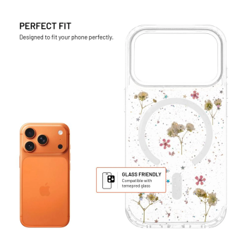 Fixed MagBloom | Aizmugures vāks | Apple | iPhone 17 Pro | TPU | Blush Plum