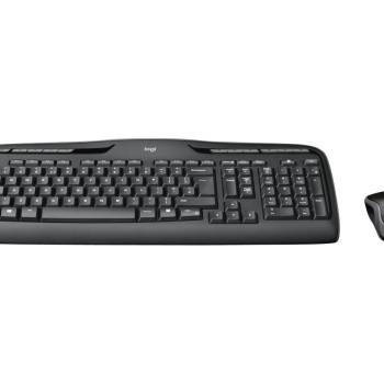 Logitech MK330 | Tastatūra un pele komplekts | Bezvadu | Pele iekļauta | US International | Melna