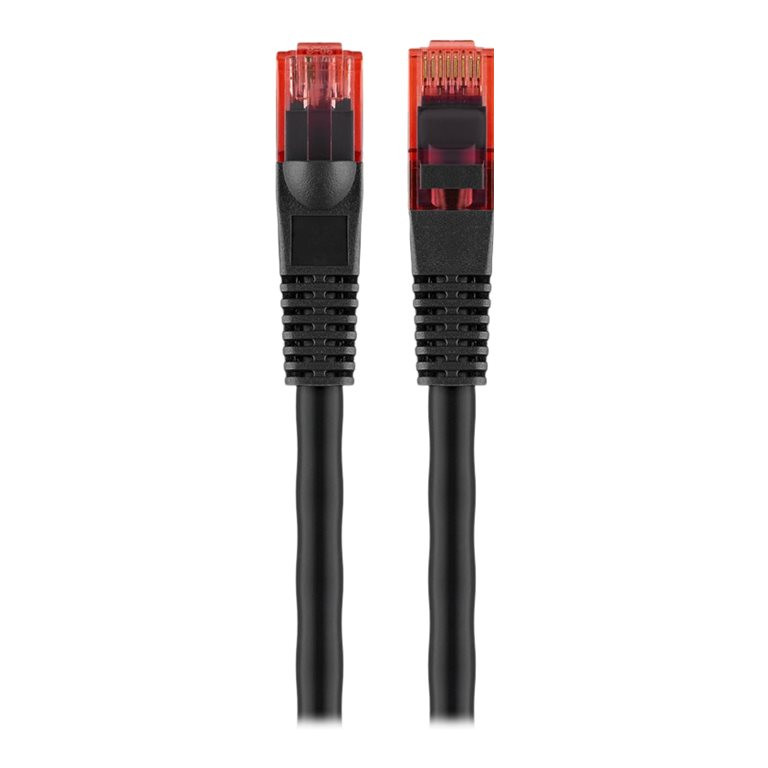 Goobay Outdoor komunācijas kabelis | 55432 6/6A U/UTP | AWG 24/1 | Kabeļa garums: 10 m | Melns