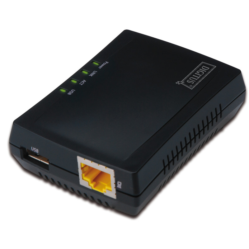 Digitus | Multifunkcionāls USB tīkla serveris | DN-13020 | Melns