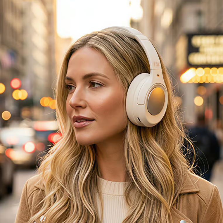 Muse Headphones | M-295 ANCW | Bluetooth | Over-Ear | Microphone | White | Noise canceling | Wireless