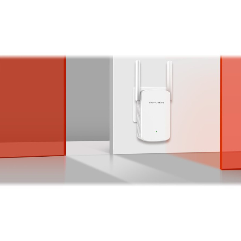 Mercusys | AC1200 Wi‑Fi signāla pastiprinātājs | ME30 | 802.11ac | 2GHz/5GHz | 867+300 Mbit/s | 10/100 Mbit/s | Ethernet LAN (RJ-45) 1 ports | MU‑MiMO Nav | nav PoE | Antenas tips 2x ārējās