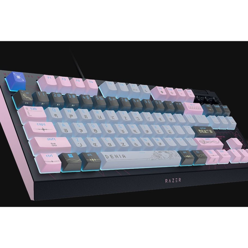 Razer | BlackWidow V4 Tenkeyless HyperSpeed | Gaming Keyboard | Wireless | US | Orange Switch | Wuthering Waves Edition
