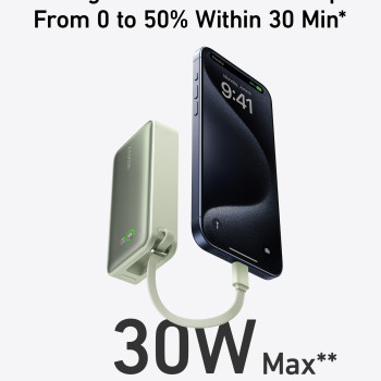 Anker 545 Nano barošanas banka | A1259G61 | 10000 mAh | Zaļa