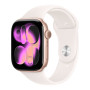 Apple Watch Series 11 GPS 46mm rožzelta alumīnija korpuss ar Light Blush sporta siksnu - M/L | Apple