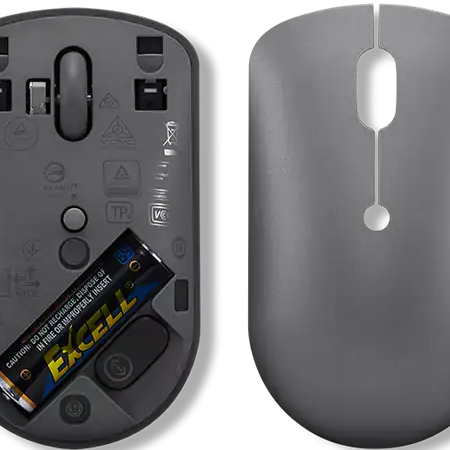 Lenovo | Wireless Compact Mouse | 540 | Bezvadu | Sarkans optiskais sensors | 2.4G bezvadu caur USB‑C uztvērēju | Storm Grey | 1 gads