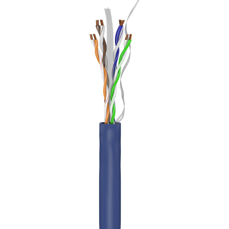 Goobay | CAT 6A tīkla kabelis, U/UTP, 100 m | 96096 | U/UTP | Zils