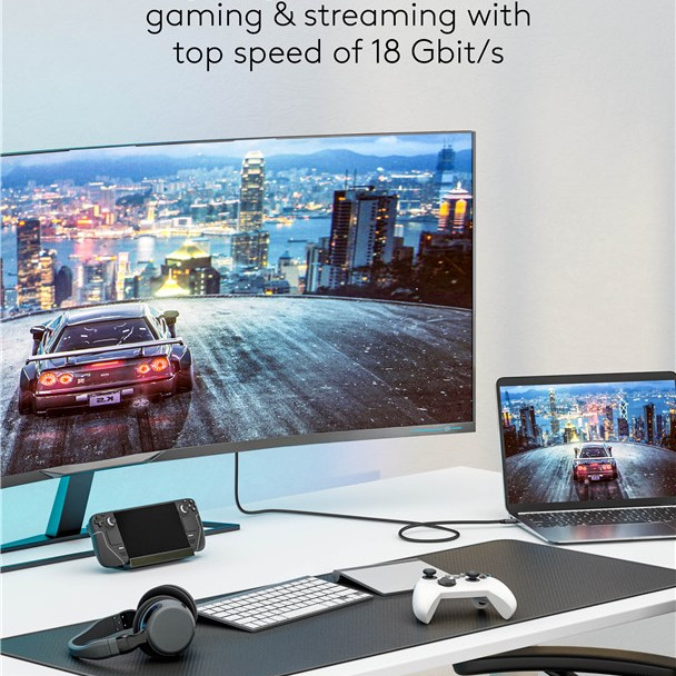 Goobay USB-C uz HDMI kabelis 4K @ 60 Hz, 1 m | 75696