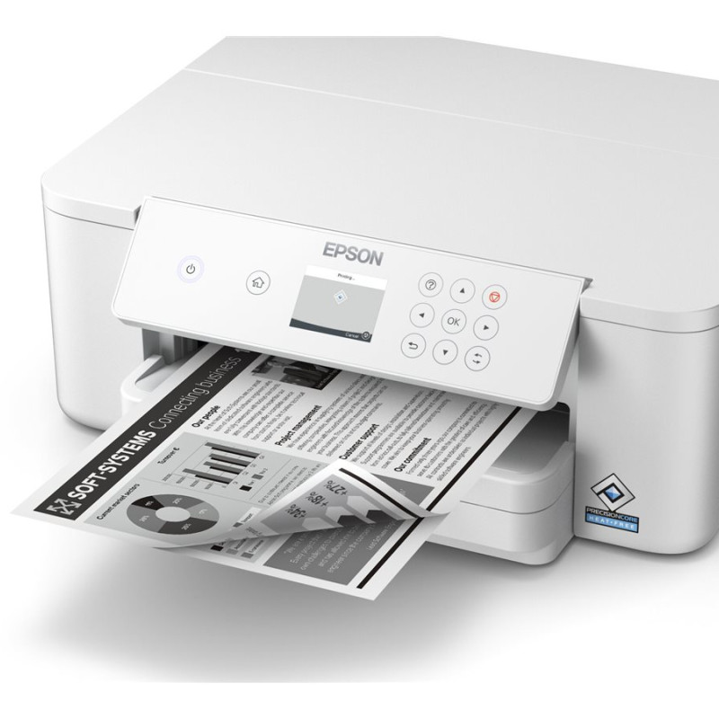 Epson | Printeris | WF-M4119DW | Tintes | Melnbalts | Wi-Fi | Balts