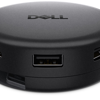 Dell Pro 7‑in‑1 USB‑C ceļojumu koncentrators - DA326 | Melns