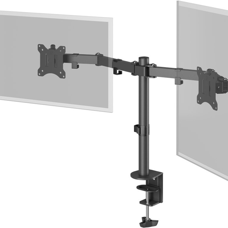 Goobay Dual Monitor Mount Flex | Grozāms, Slīdošs, Rotējošs | 17-32