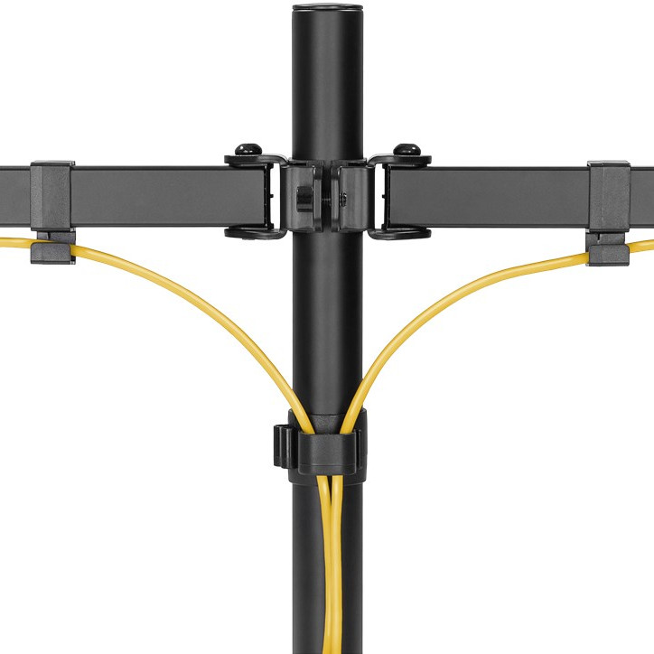Goobay Dual Monitor Mount Flex | Grozāms, Slīdošs, Rotējošs | 17-32