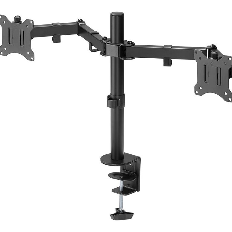Goobay Dual Monitor Mount Flex | Grozāms, Slīdošs, Rotējošs | 17-32