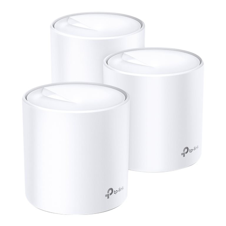 TP-LINK | AX3000 Visas mājas Mesh Wi‑Fi 6 sistēma | Deco X60 (3 komplekts) | 802.11ax | 575+2400 Mbit/s | Ethernet LAN (RJ-45) porti 2 | Mesh atbalsts Jā | MU‑MIMO Jā | Antenas tips Iekšējā